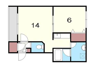 カントリーアヴェニュー【1階】の間取り