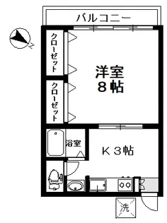 横山ハイツ【2階】の間取り