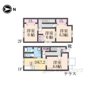 シャルマンメゾン【2階】の間取り