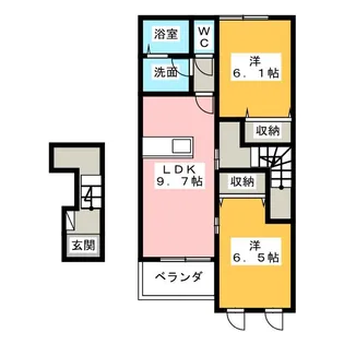ローズヒル【2階】の間取り