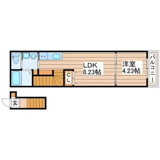 Le ciel (ル・シエル)【2階】の間取り