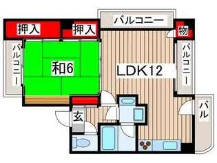 ウインマンション【4階】の間取り