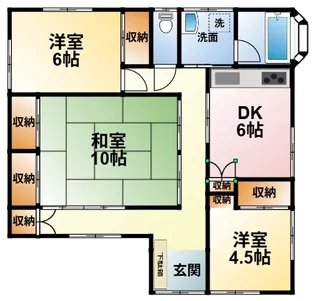千葉県山武市井之内【一戸建】の間取り
