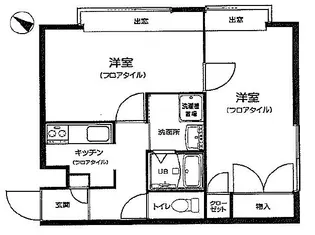 パラシオン椎名町【2階】の間取り