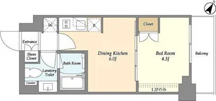 ベルファース駒沢三丁目【2階】の間取り