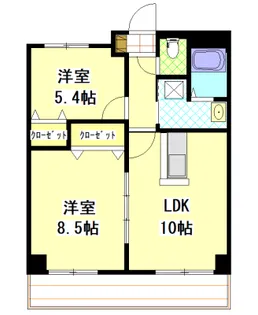 岡山県倉敷市玉島長尾【マンション】の間取り