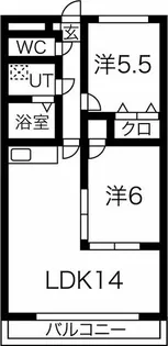 スモールマロン城東【2階】の間取り