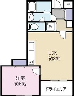 エリュシオン光和【1階】の間取り