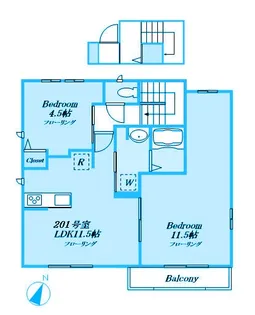 神奈川県川崎市宮前区小台1【アパート】の間取り