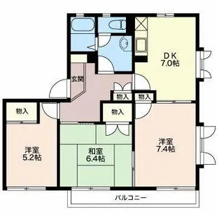 フレグランスアイビー A【1階】の間取り