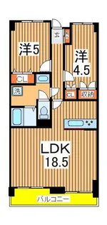クレセントコートおおたかの森【4階】の間取り