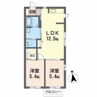 ジオディアスJV【2階】の間取り