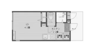 神奈川県横浜市鶴見区本町通2【アパート】の間取り