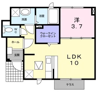 アーバンウィンズ5【1階】の間取り