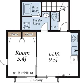 ヴィヴァン山王【2階】の間取り