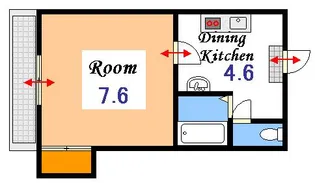 リヴェール弓之町【4階】の間取り