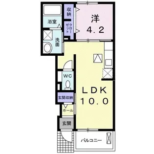 ブーゲンヒルズレイ小川II【1階】の間取り