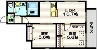 Mamour用賀【1階】の間取り