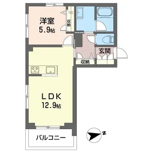 ノール グリシーヌ【3階】の間取り
