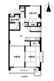 滝山房美ビル【5階】の間取り