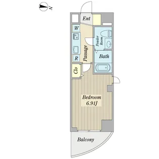 プロシード都立大学2【5階】の間取り