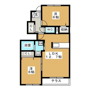 あすなろ館【1階】の間取り