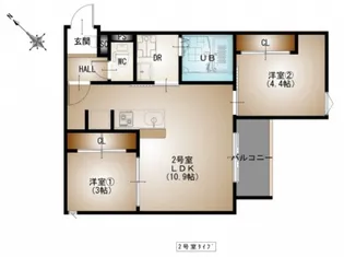 REGALEST-F 矢野駅前【2階】の間取り