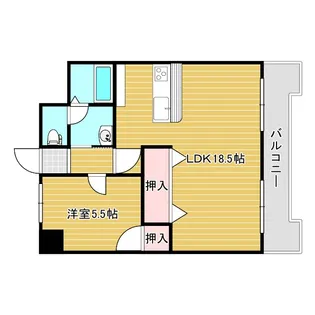 グランド西長堀【7階】の間取り