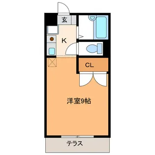 ガーデンコートメモリアル【1階】の間取り