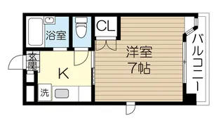 旭コンフォート香澄町【1階】の間取り
