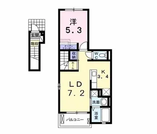 ドミールホープN【2階】の間取り