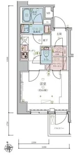 リヴシティ飯田橋【2階】の間取り