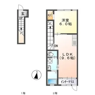 群馬県前橋市荒牧町2【アパート】の間取り