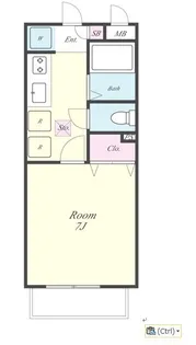 グローリー1番館【2階】の間取り