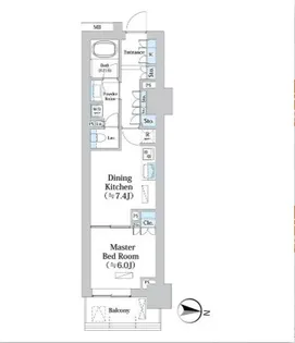 パークホームズ文京小石川ヒルテラス【2階】の間取り