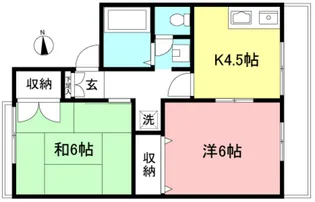 グリーンリバー壱番館【1階】の間取り
