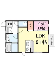 アヴニール【1階】の間取り