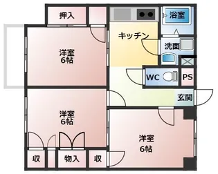 ホワイトピアあけぼの【1階】の間取り