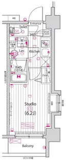 グランド・ガーラ横浜【5階】の間取り