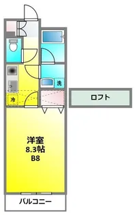 ハイツけやき七番館【3階】の間取り