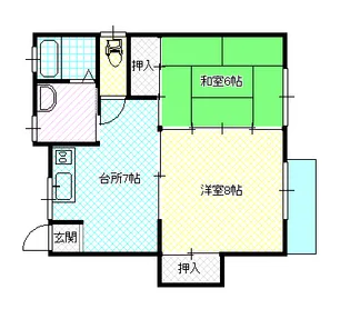 メゾン中野【2階】の間取り