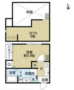 エスパーセK【2階】の間取り