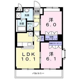 ひまわり【2階】の間取り