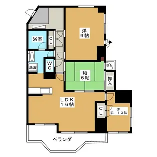 ナイスアーバン谷津【4階】の間取り