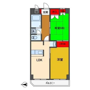 パークサイド北綾瀬【1階】の間取り