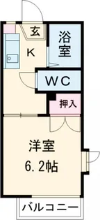 ビューティーナンバーワンA棟【2階】の間取り