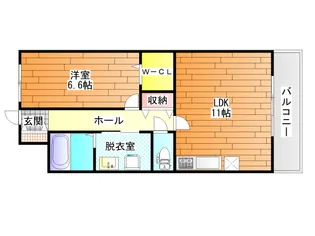 メルヴェーユ藤井寺【2階】の間取り