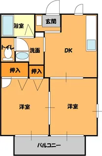 ブルーバードB【2階】の間取り
