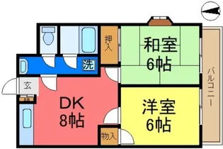 第1ハイツカトレア【3階】の間取り