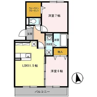 グラン・アンビシオン【2階】の間取り